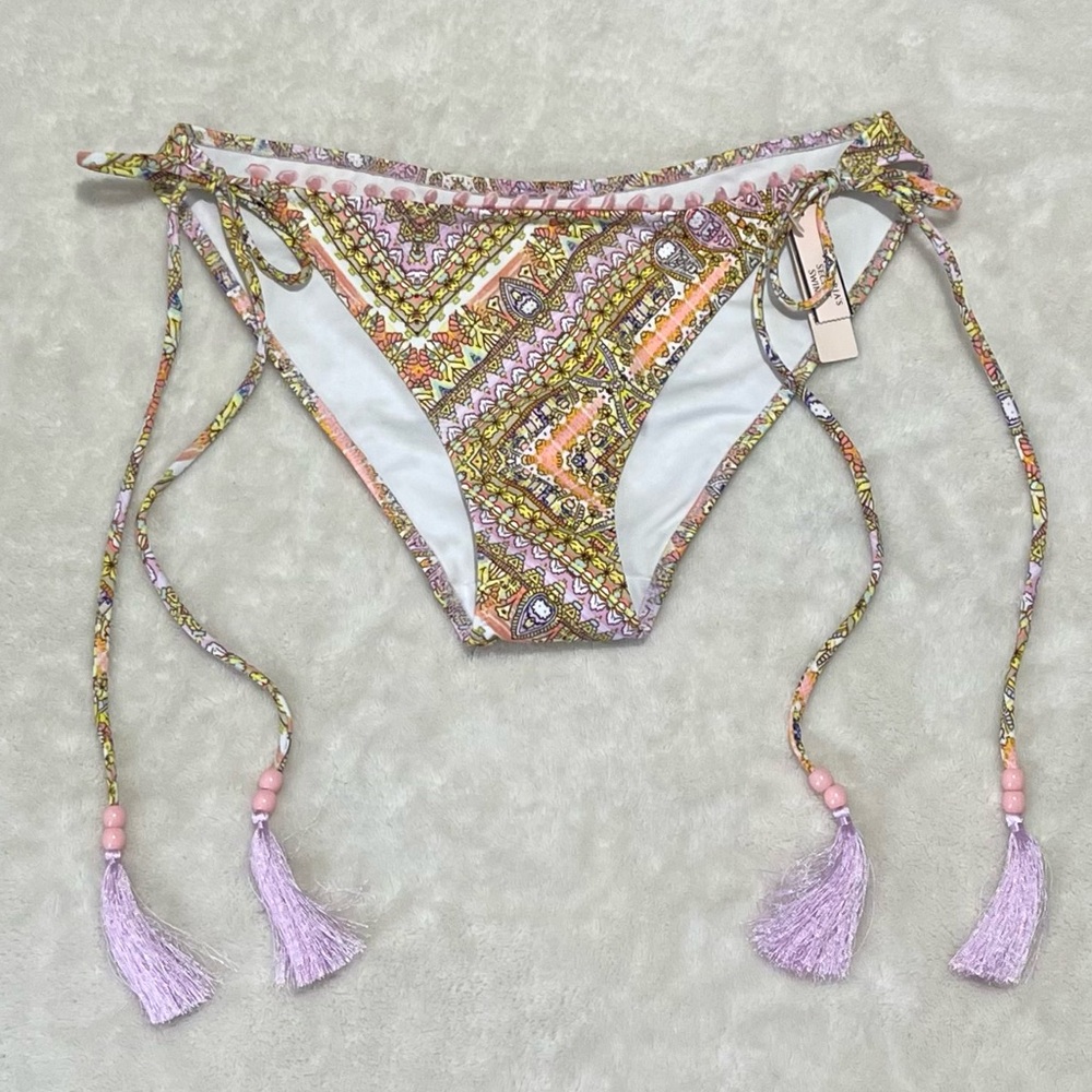 Victoria's Secret Paisley Tassels Ties Bikini